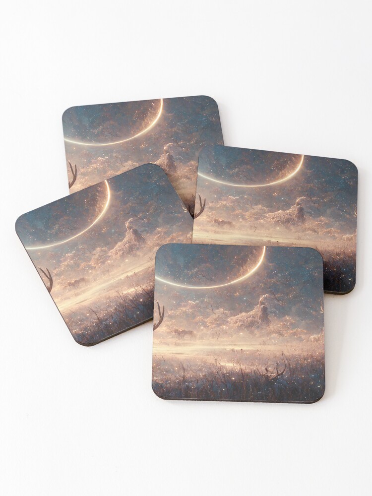 Thumbnail 1 of 5, Coasters (Set of 4), The Guardian designed and sold by RicoInStudios.