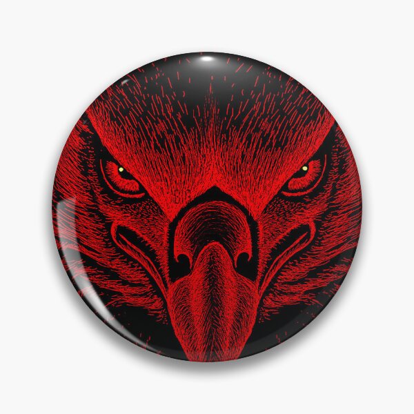 Item preview, AWESOME INTENSE EAGLE PORTRAIT deep red designed and sold by THE AMERICAN TEEVANGELIST.