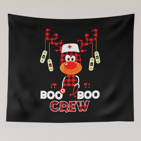 Item preview, Meme Boo Boo Crew Reindeer Nurse designed and sold by BufFord71.