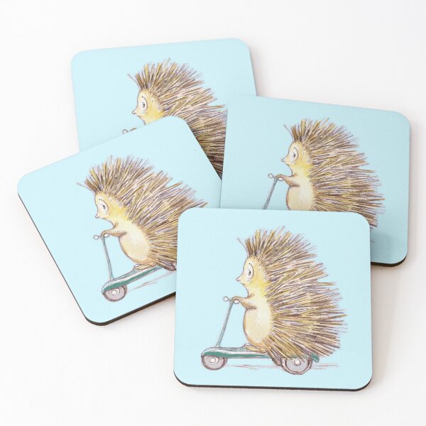 Item preview, Sweet Hedgehog With Scooter designed and sold by iamdesigns14.