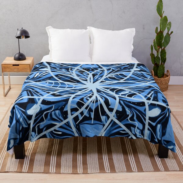 Item preview, Fluid Art Design - Marble Technique Mandala Digital Pattern Blue designed and sold by AussieMuma.