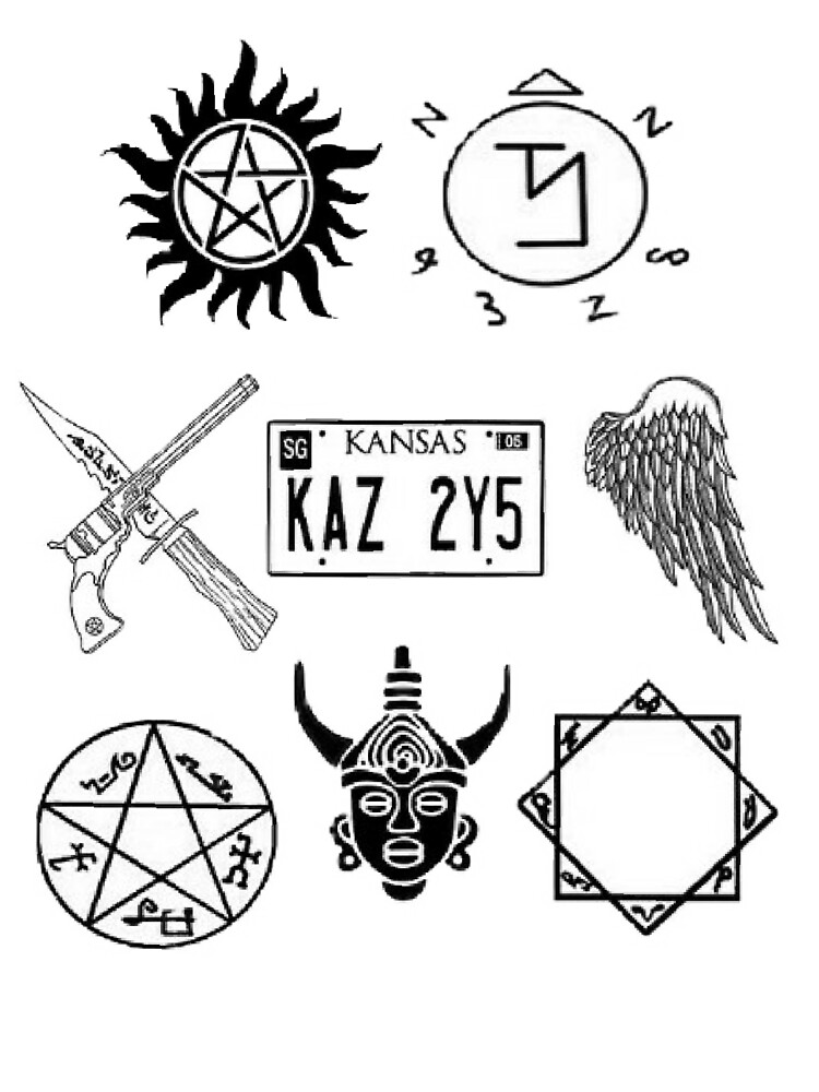 Supernatural  Sticker for Sale by Valentina Moia