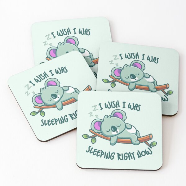 Item preview, I Wish I Was Sleeping Right Now Green Koala designed and sold by everything4eva.