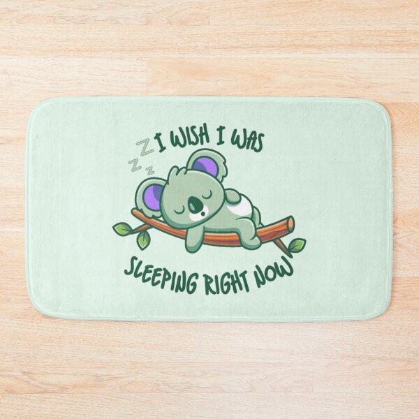 Item preview, I Wish I Was Sleeping Right Now Green Koala designed and sold by everything4eva.