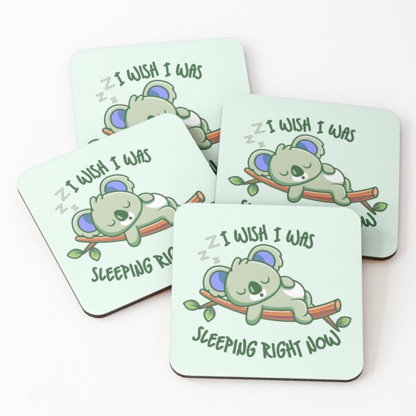 Item preview, I Wish I Was Sleeping Right Now Green Koala designed and sold by everything4eva.