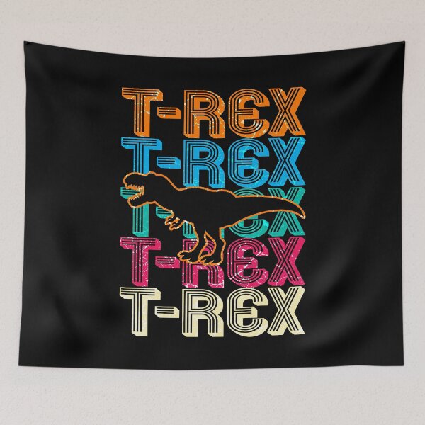 Item preview, Colorful retro T-Rex designed and sold by Mila1946.