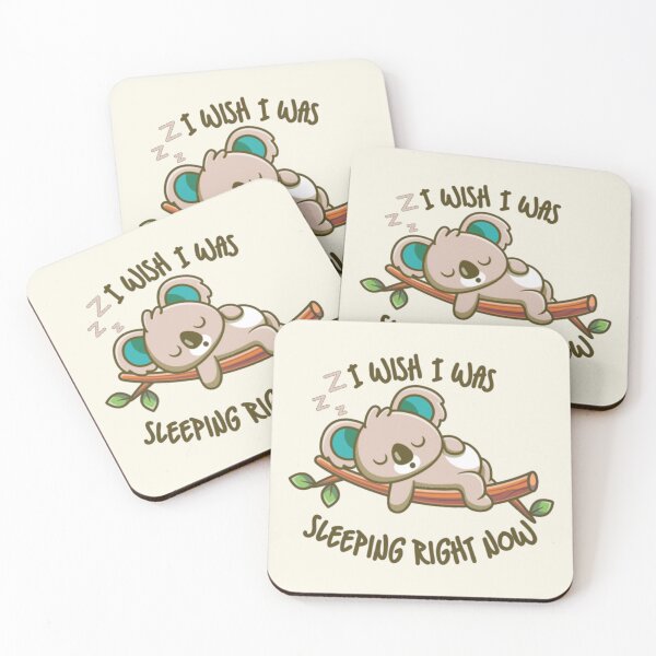 Item preview, I Wish I Was Sleeping Right Now Brown Koala designed and sold by everything4eva.