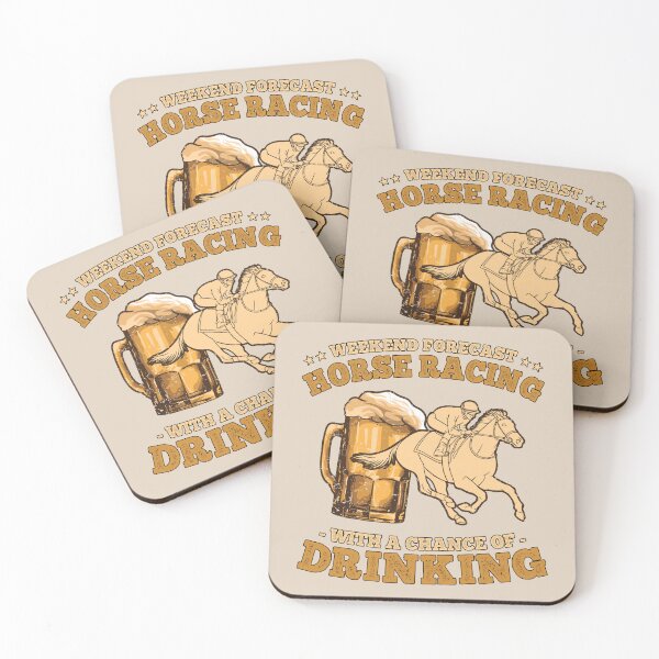 Item preview, Weekend Forecast Horse Racing with a Chance of Drinking designed and sold by grinta2021.