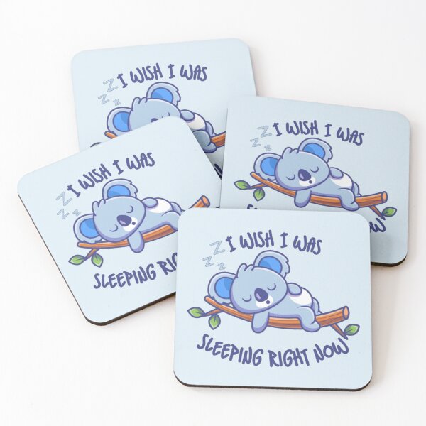 Item preview, I Wish I Was Sleeping Right Now Blue Koala designed and sold by everything4eva.