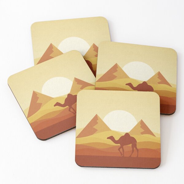 Item preview, Desert Pyramids and Camel Flat Landscape designed and sold by Astral Prints.