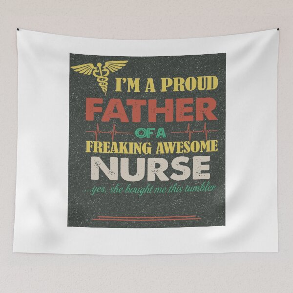 Item preview, Im A Proud Father Of A Awesome Nurse Vintage designed and sold by Lewerenz.