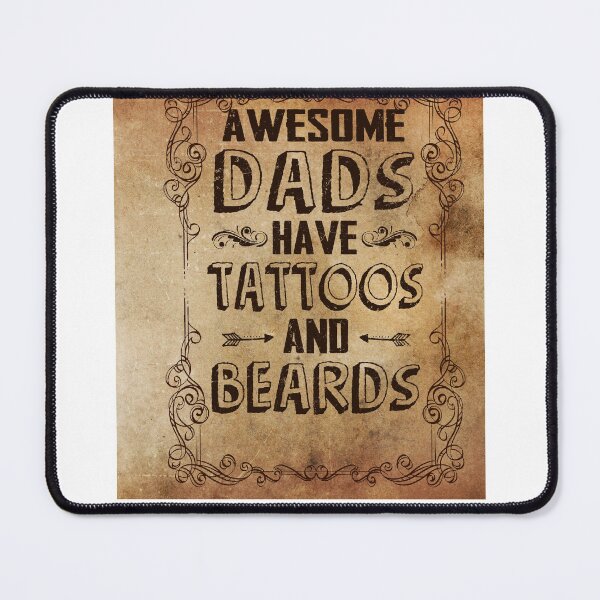 Item preview, Awesome Dads Have Tattoos and Beards vintage designed and sold by Lewerenz.