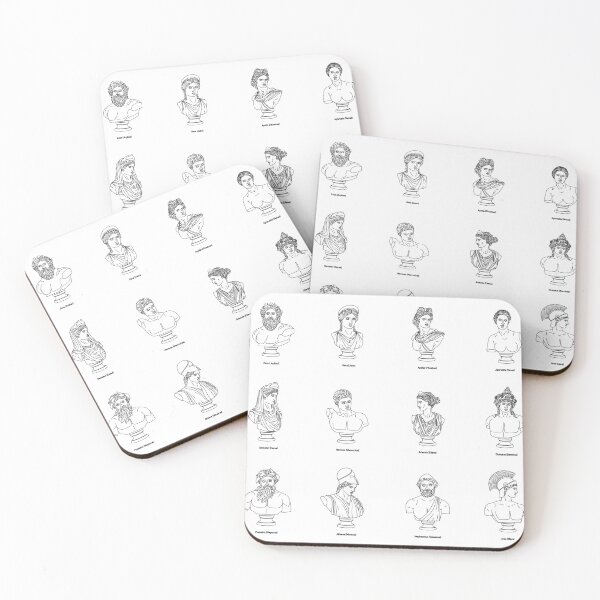 Item preview, simple line art olympian gods set designed and sold by cute--world.