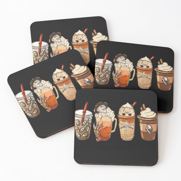 Item preview, Horror Fall Coffee Pumpkin Spice Latte Iced Autumn Halloween designed and sold by Tyonnamodel.