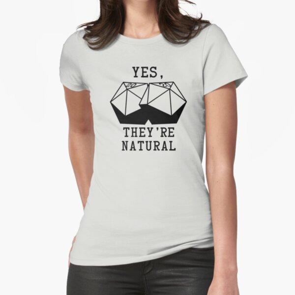 Natural D20s Fitted T-Shirt