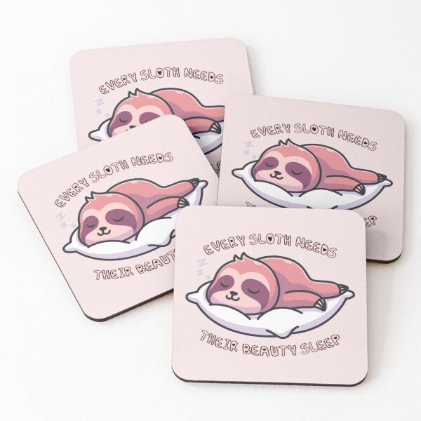 Item preview, Every Sloth Needs Their Beauty Sleep Pink designed and sold by everything4eva.