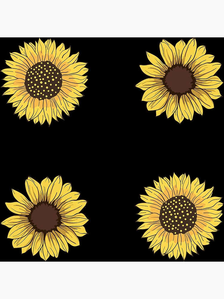 "sunflower sticker pack" Poster for Sale by stickerspacks Redbubble