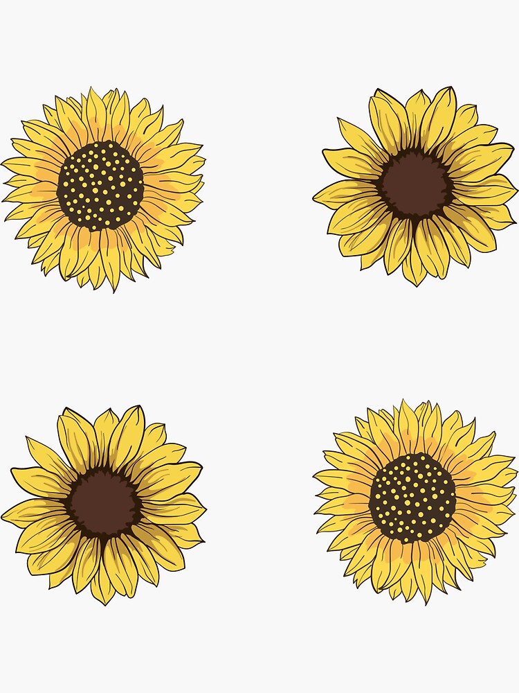 "sunflower sticker pack" Sticker for Sale by stickerspacks Redbubble