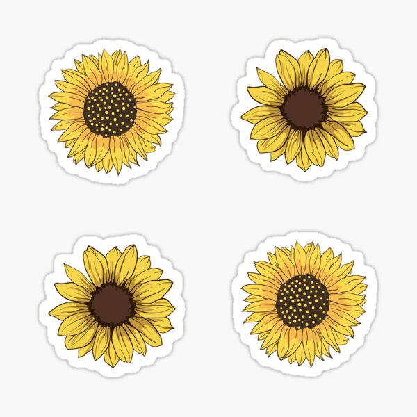 Item preview, Sonnenblumen-Aufkleberpaket designed and sold by stickers-packs.