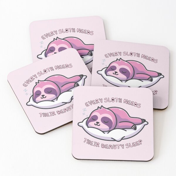 Item preview, Every Sloth Needs Their Beauty Sleep Pink designed and sold by everything4eva.