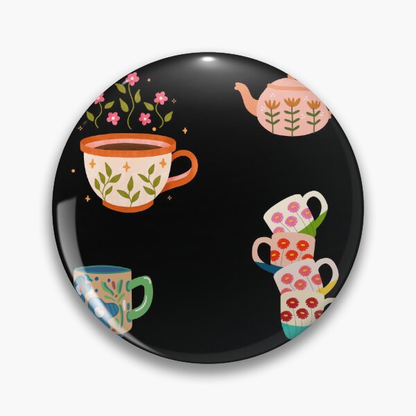 Item preview, fancy tea cup sticker pack designed and sold by stickers-packs.