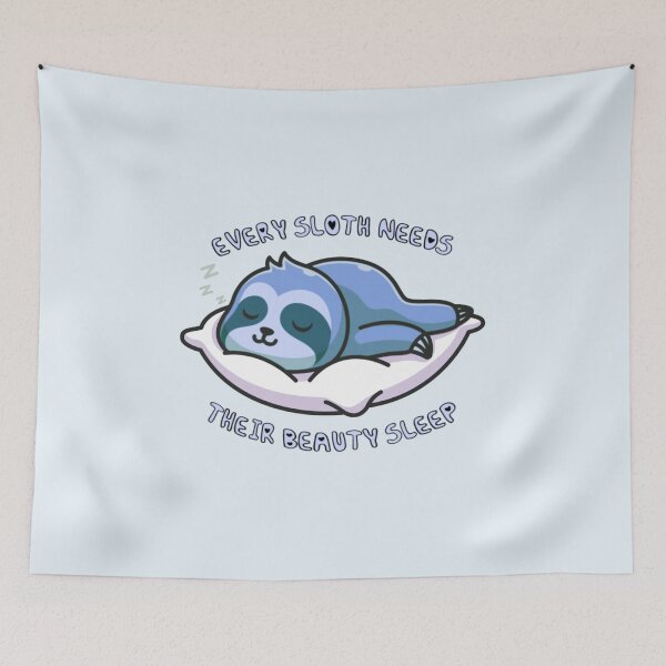 Item preview, Every Sloth Needs Their Beauty Sleep Blue designed and sold by everything4eva.