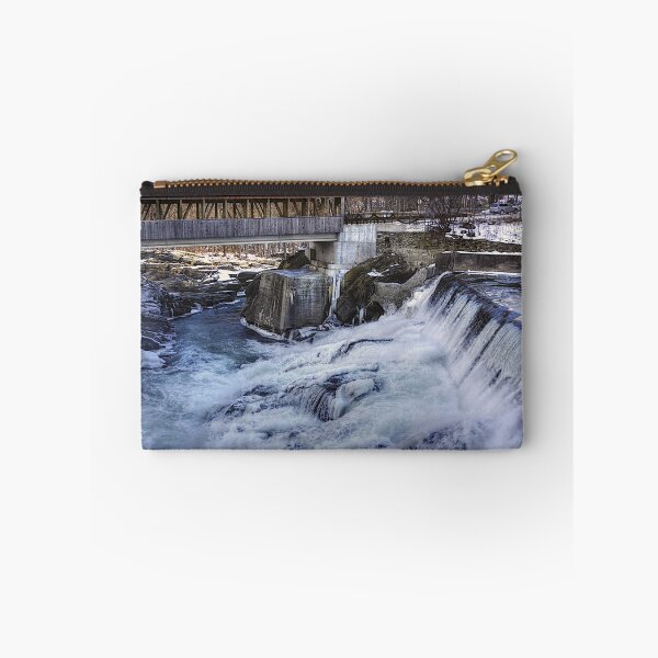 Item preview, Quechee, Vt. covered bridge and dam designed and sold by Nancy Richard.