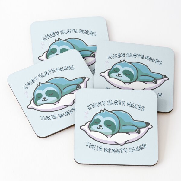 Item preview, Every Sloth Needs Their Beauty Sleep Blue designed and sold by everything4eva.