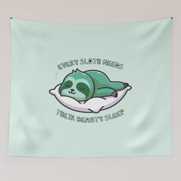 Item preview, Every Sloth Needs Their Beauty Sleep Turquoise designed and sold by everything4eva.