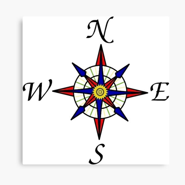 Compass Rose Canvas Prints for Sale