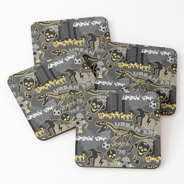 Item preview, Urban Graffiti Skateboard Black Funny designed and sold by EllenKarl.