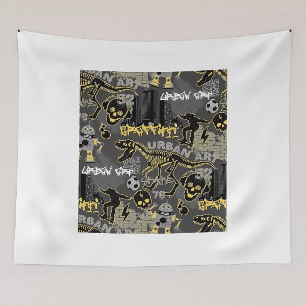 Item preview, Urban Graffiti Skateboard Black Funny designed and sold by EllenKarl.