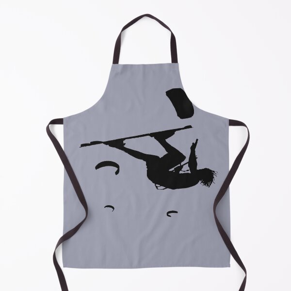 Item preview, Kitesurfer Somersaulting Black Vector Silhouette designed and sold by taiche.