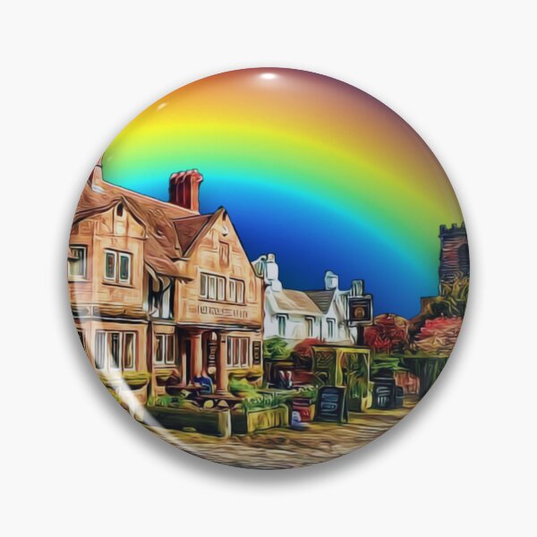 Item preview, Beauty Grappenhall Rainbow Skyline  designed and sold by Dude 4U.