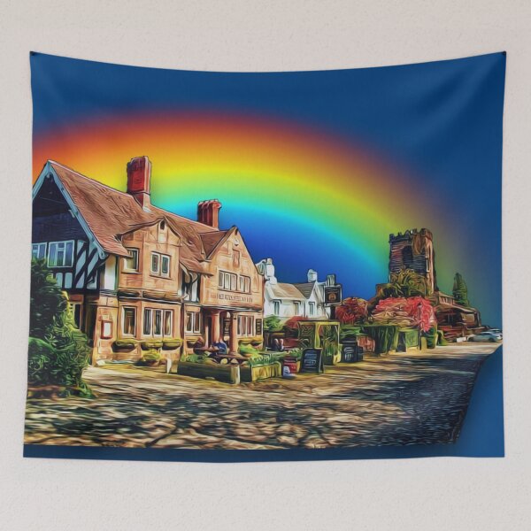 Item preview, Beauty Grappenhall Rainbow Skyline  designed and sold by Dude 4U.