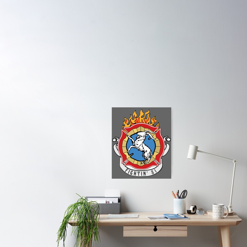 Chicago Fire Truck Logo Poster For Sale By Lauraannslough Redbubble