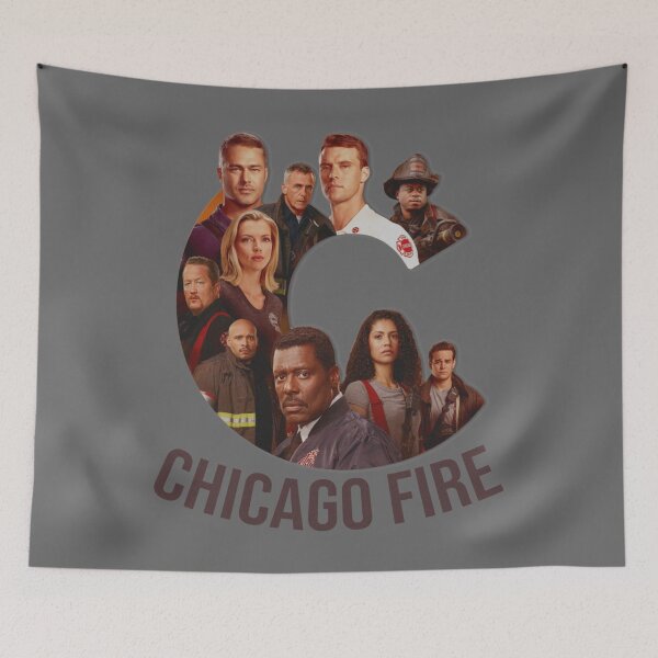 Item preview, Logotipo del cartel del reparto de los personajes del fuego de Chicago designed and sold by LauraAnnSlough.