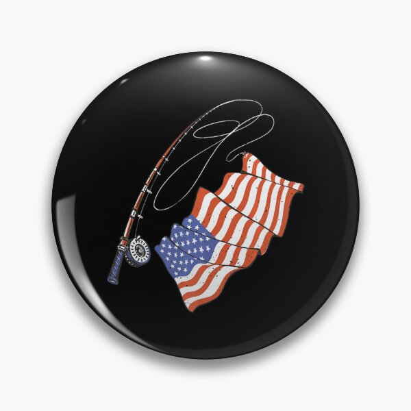 Item preview, Fisherman American Flag Fishing Pole Patriotic Day designed and sold by Henacahi.
