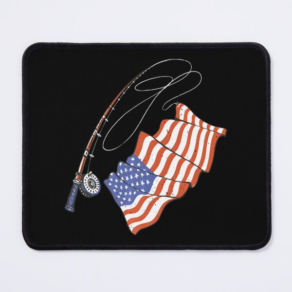 Item preview, Fisherman American Flag Fishing Pole Patriotic Day designed and sold by Henacahi.