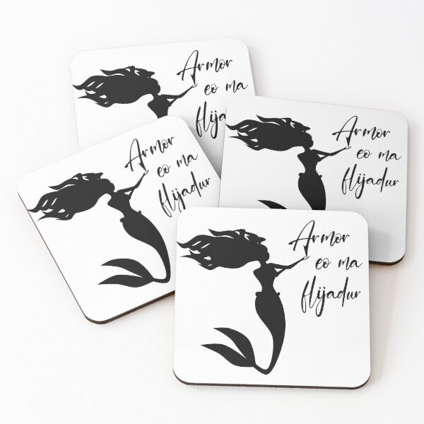 Item preview, Motto of the city of Trébeurden, Brittany, BZH, mermaid silhouette designed and sold by NolDesigns.