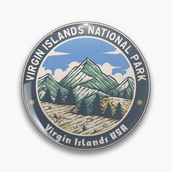 Item preview, Virgin Islands National Park Vintage Mountains designed and sold by JordanHolmes.