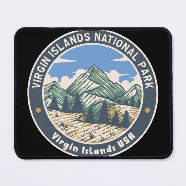 Item preview, Virgin Islands National Park Vintage Mountains designed and sold by JordanHolmes.