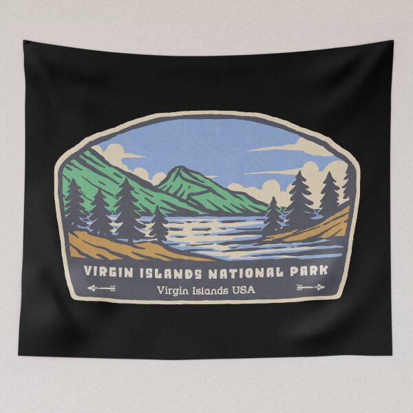 Item preview, Virgin Islands National Park Vintage Mountain Lake designed and sold by JordanHolmes.