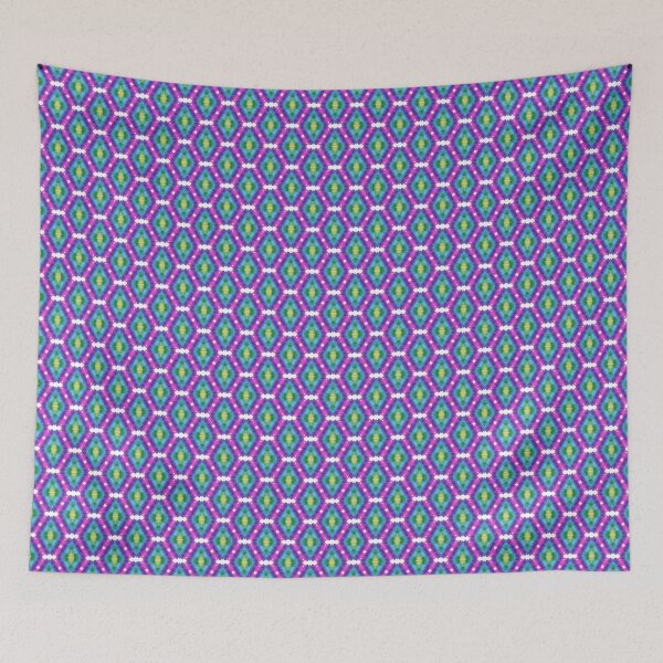 Item preview, colorful diamond shape pattern design designed and sold by Ovrostore.