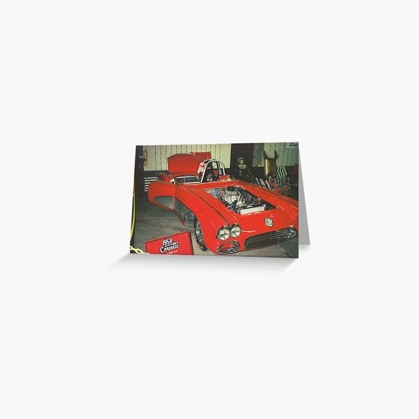 SWEET HEAT 1958 VETTE Greeting Card