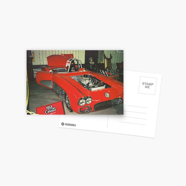 SWEET HEAT 1958 VETTE Postcard