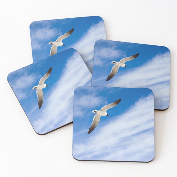 Item preview, Seagull Soaring in Blue Sky designed and sold by Jaydee001.