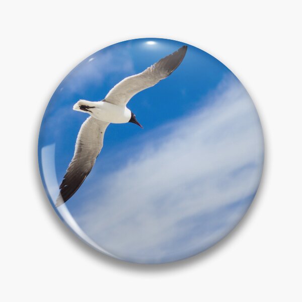 Item preview, Seagull Soaring in Blue Sky designed and sold by Jaydee001.