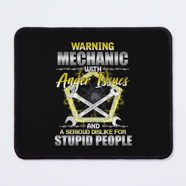 Item preview, Warning Mechanic With anger issues and a serious dislike for stupid people funny electrician vintage cool designed and sold by elizabethdawnn.