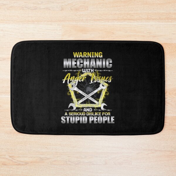 Item preview, Warning Mechanic With anger issues and a serious dislike for stupid people funny electrician vintage cool designed and sold by elizabethdawnn.